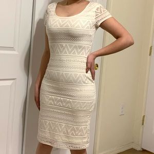 No Boundaries Dress, Off White, size S (3/5), Knee length.